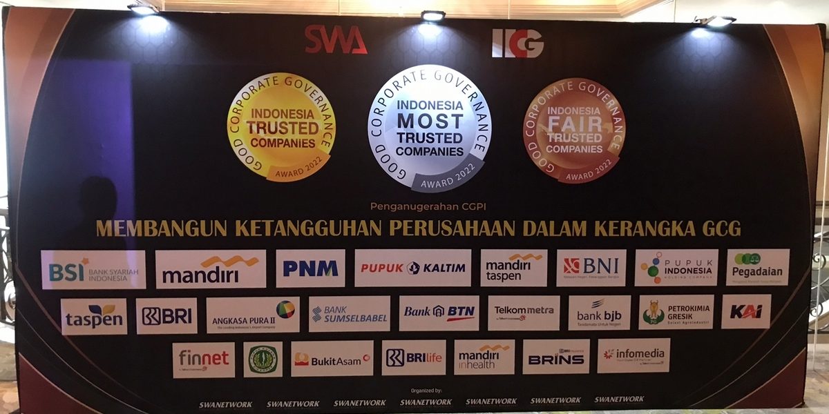 Indonesia Most Trusted Award 2022 berdasarkan CGPI 2021